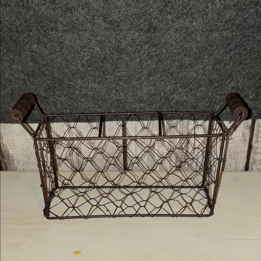 Source Unknown Brown Wire Basket